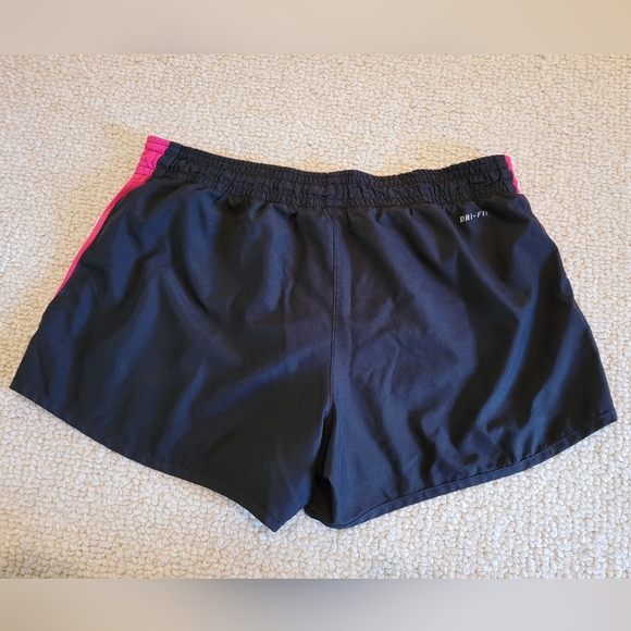 Nike Womens Dri-Fit Running Athletic Shorts Black Pink Size: Medium. - Picture 8 of 9